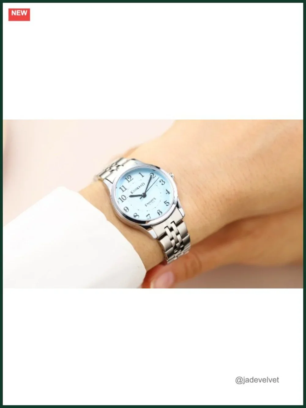 Stainless Steel Easy Reader Dress Watch for Women Japanese Quartz Water